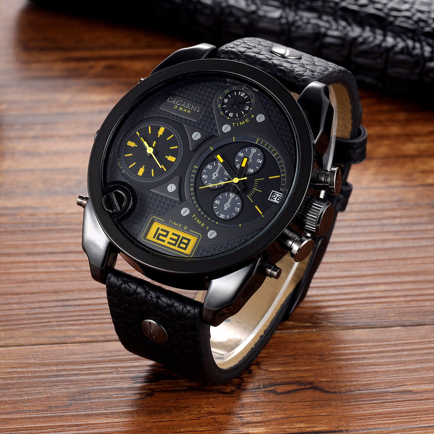 Men's Watch Quartz Calendar Belt Sports